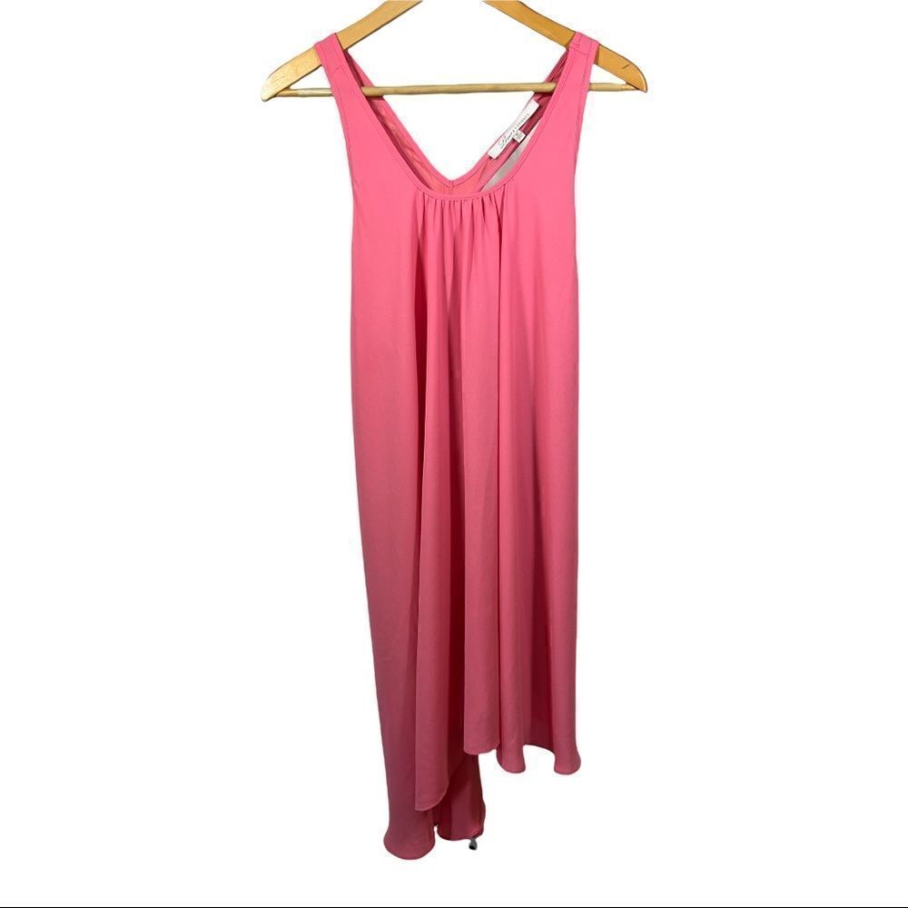 LOVERS + FRIENDS Women’s Sleeveless Racerback Asymmetrical Dress Peach Medium